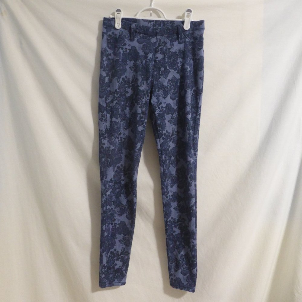 FADED GLORY, blue floral jeggings, size small, 4-6, BNWOT